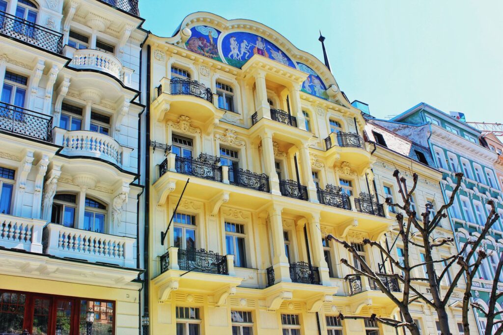 buildings in Town of Karlovy Vary | Czech Republic 