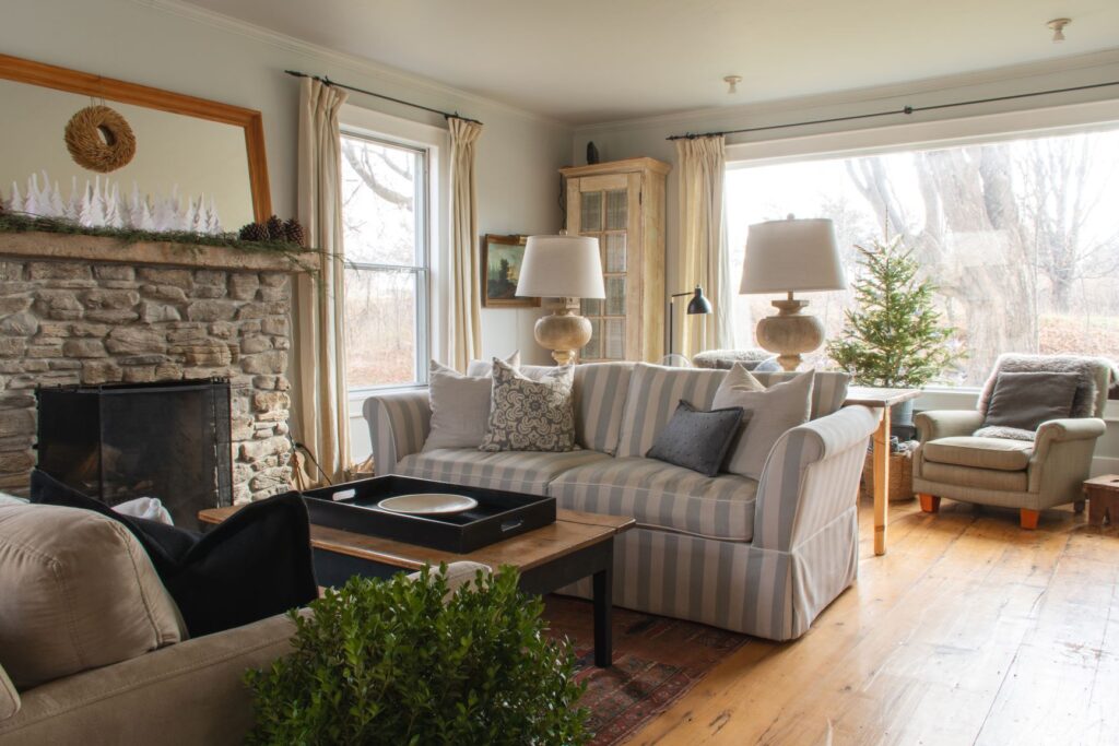 A French Country stay at Easterbrook, an Airbnb located in the popular Ontario destination of Prince Edward County. This family and dog friendly property rental is perfect for large group stays in Prince Edward County.