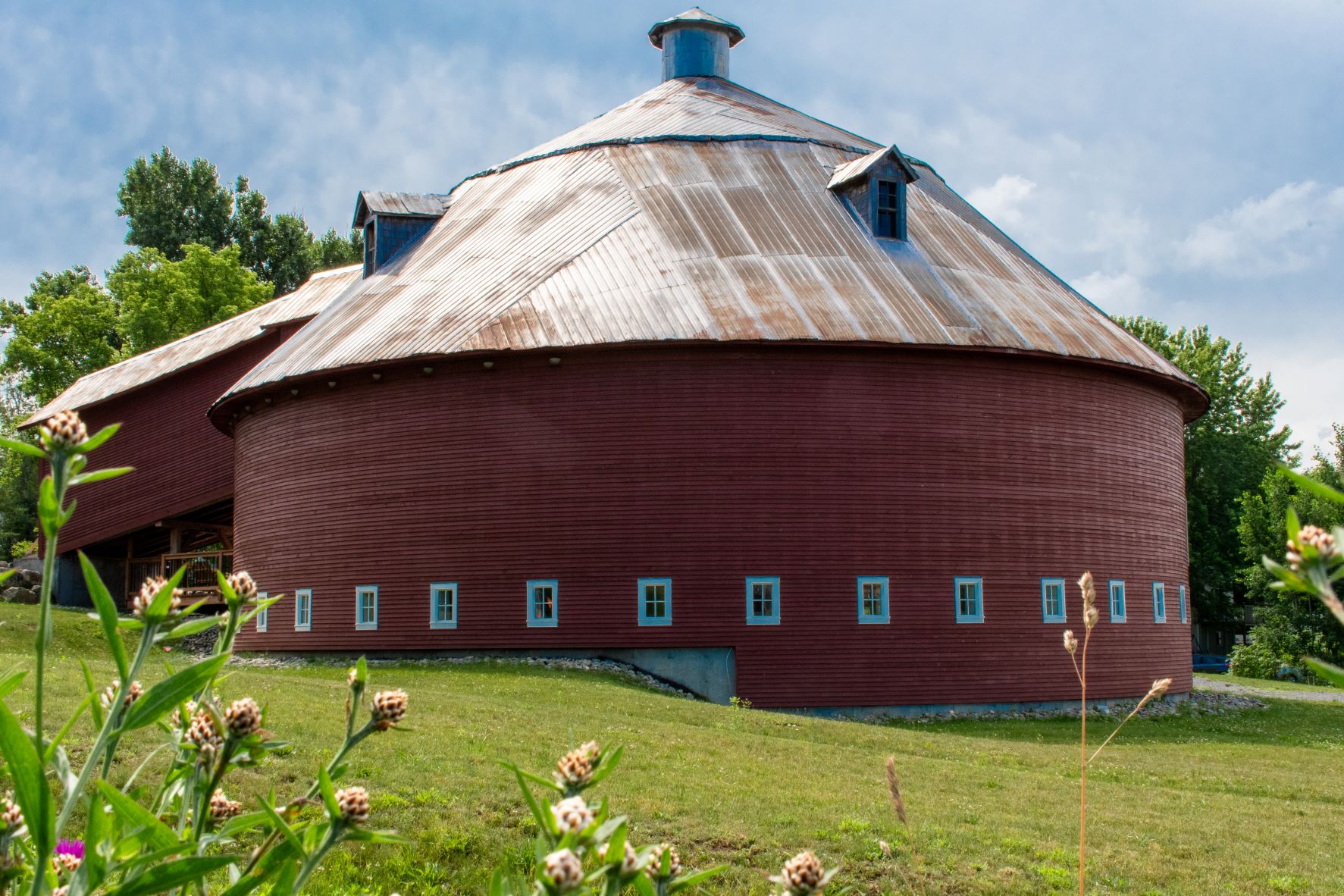 round barn in eastern township village