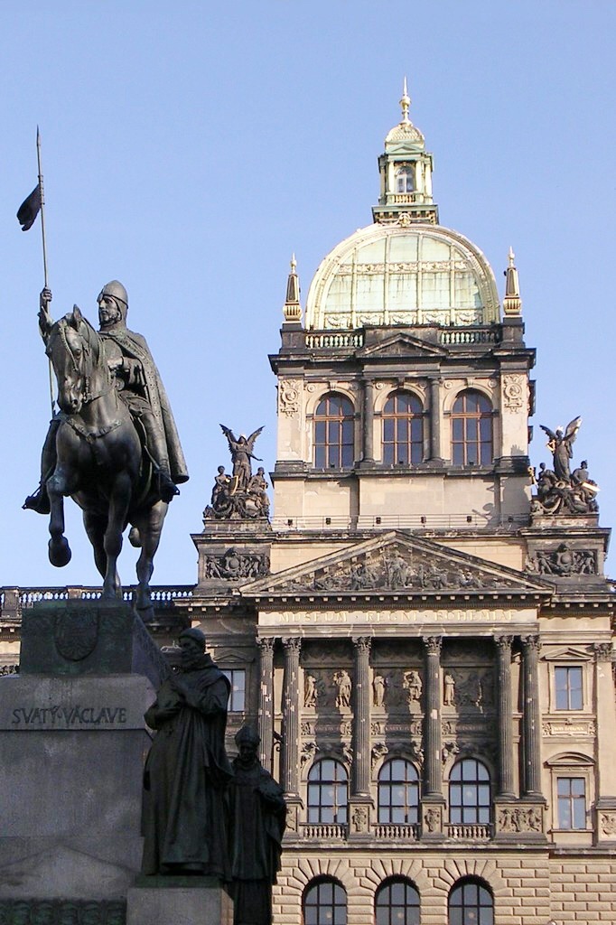Wenceslas Square is the heart of the city of Prague's New Town