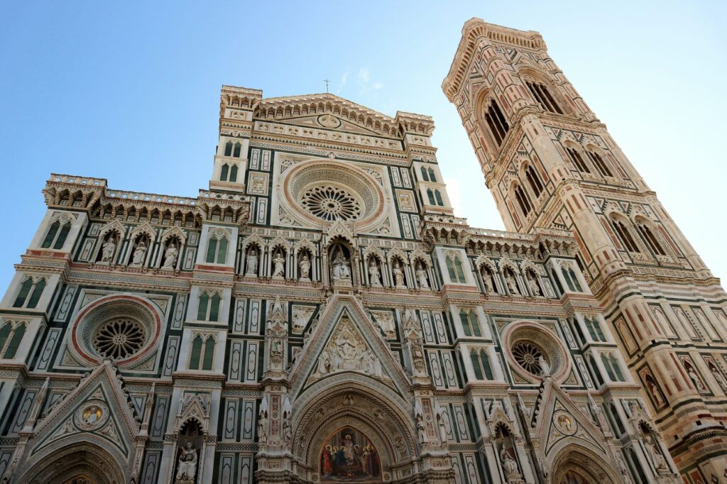 The Duomo in Florence with it's white marble and tower