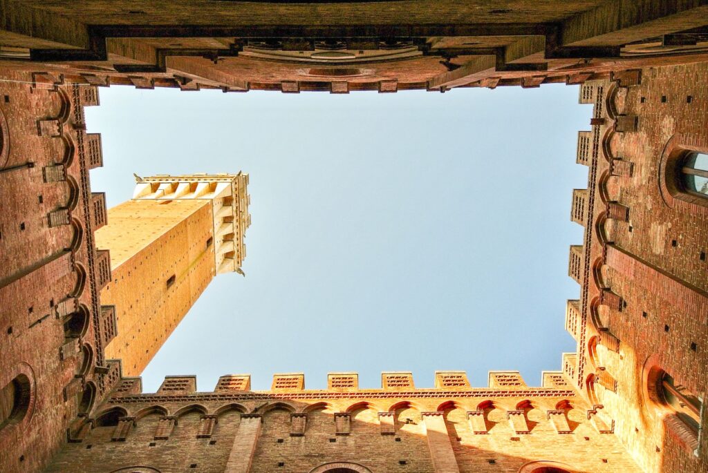 tower view of siena