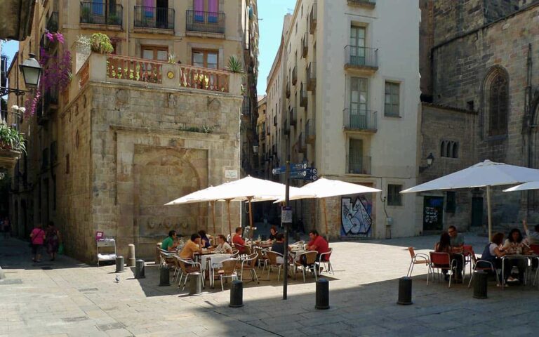 The best part of Spain's year round warm temperatures? Outdoor eating in quiet courtyards
