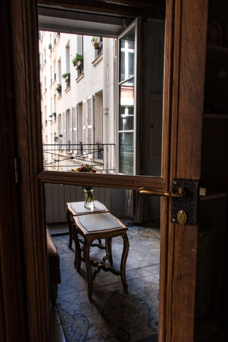 window to parisian apartment