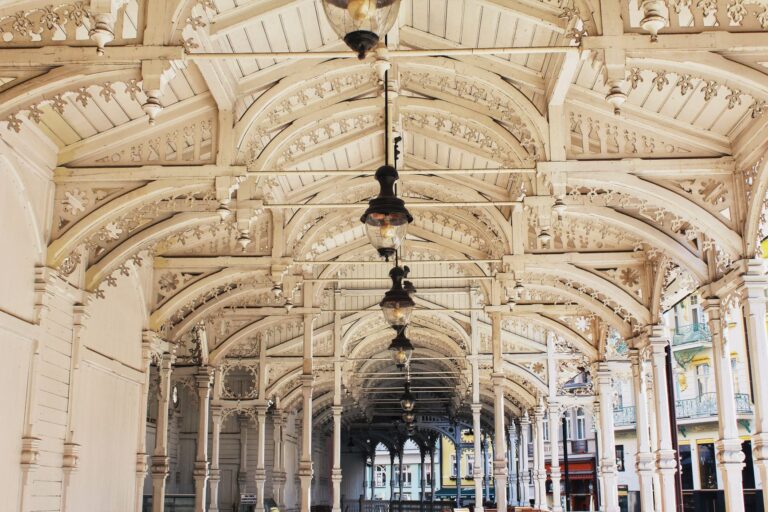 The Market Colonnade is the only one to be crafted entirely of wood. This neo-classical structure dates from the 1880s and can be found in the Spa Town of Karlovy Vary | Czech Republic