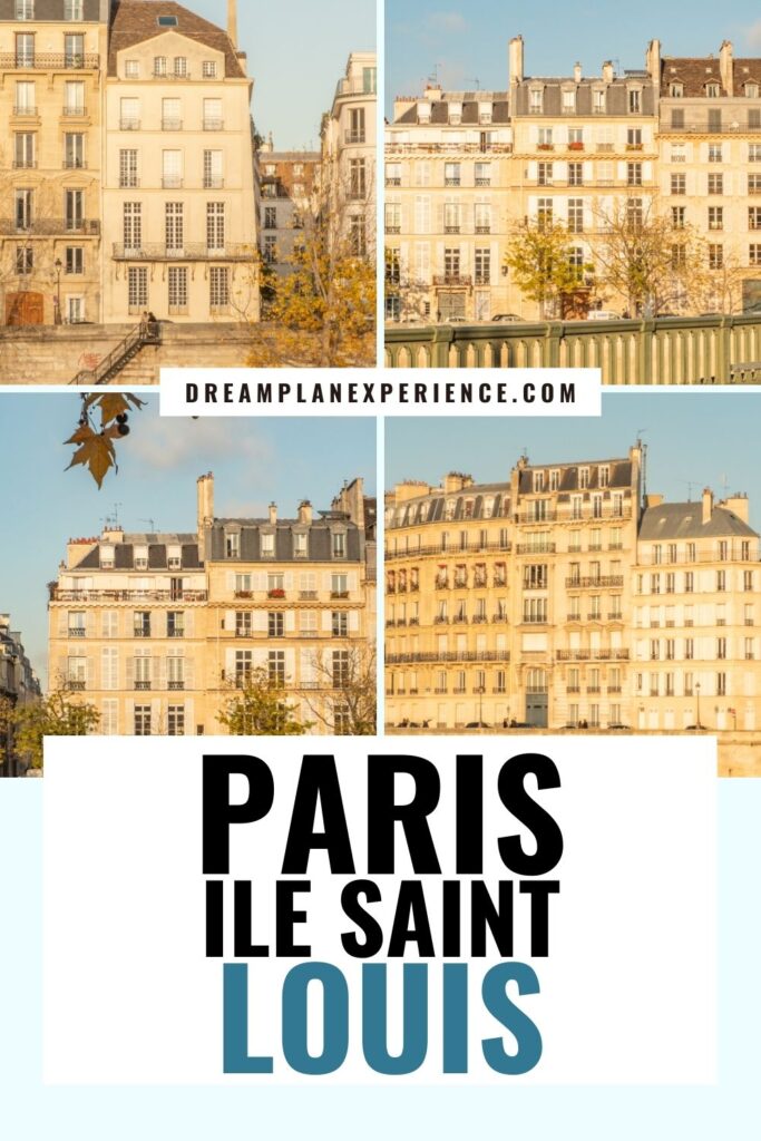 elegant buildings on Ile Saint louis Paris