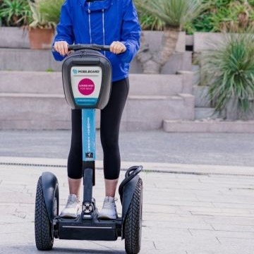 girl on segway tour on what to do in a day in nice france