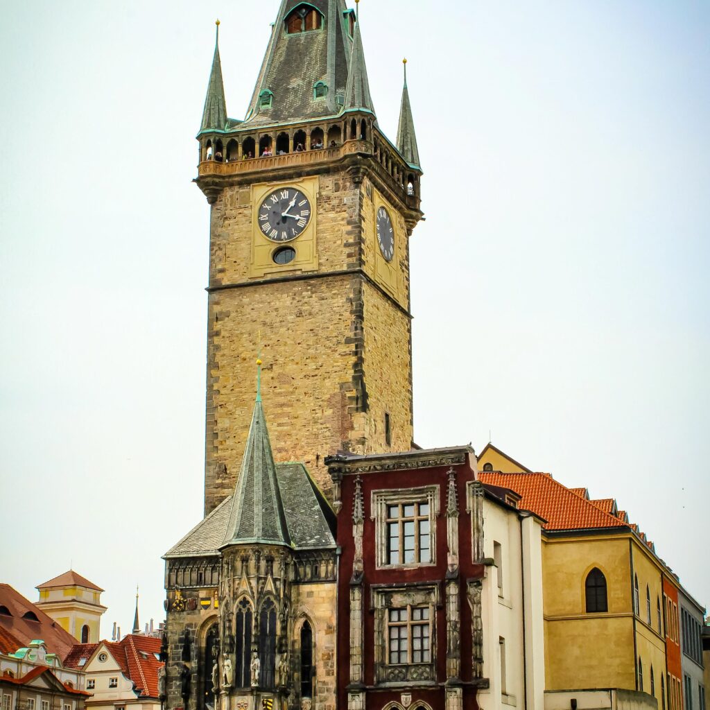 tall tower in old town square prague