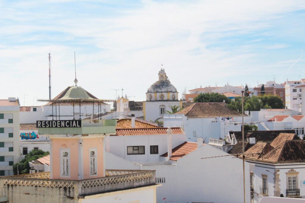 city rooftops from Tavira tower