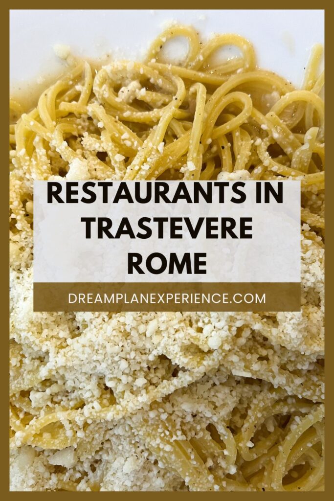 pasta with cheese best restaurants in trastevere rome