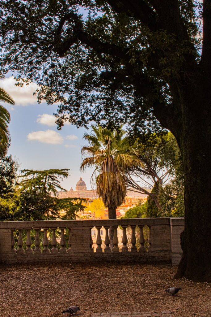 view of church at gardens rome