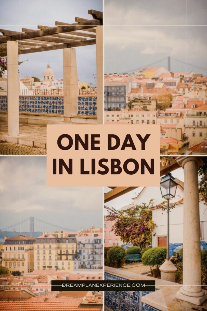views of city rooftops and buildings in lisbon in one day