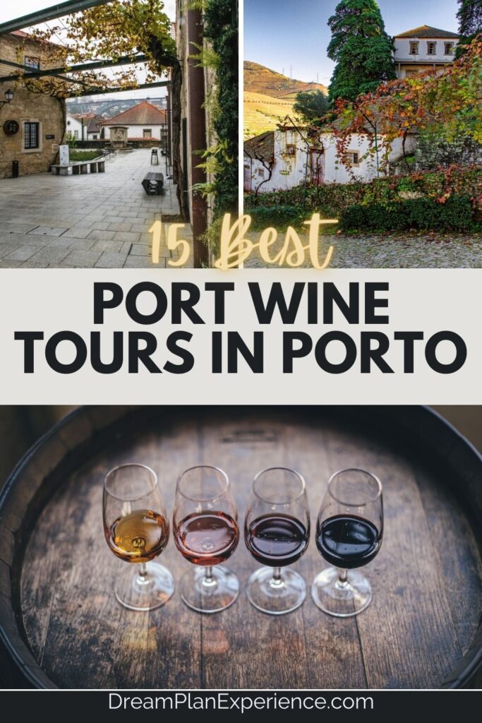 4 flights of wine on barrel on wine tours in porto