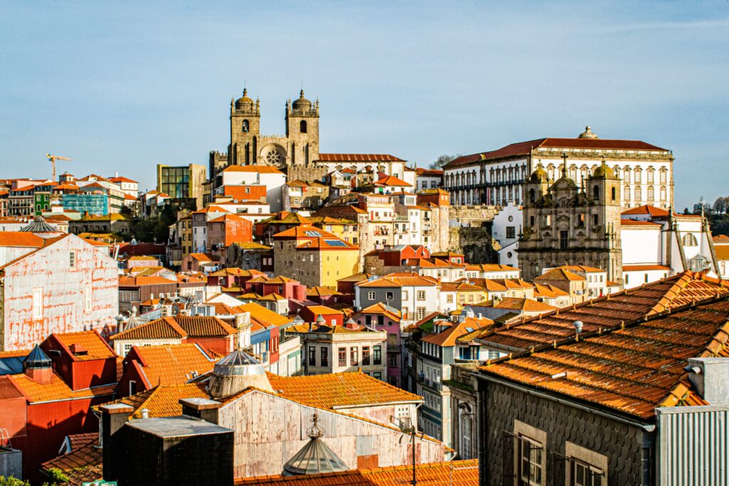 castle, on hill with rooftops on day trips in lisbon