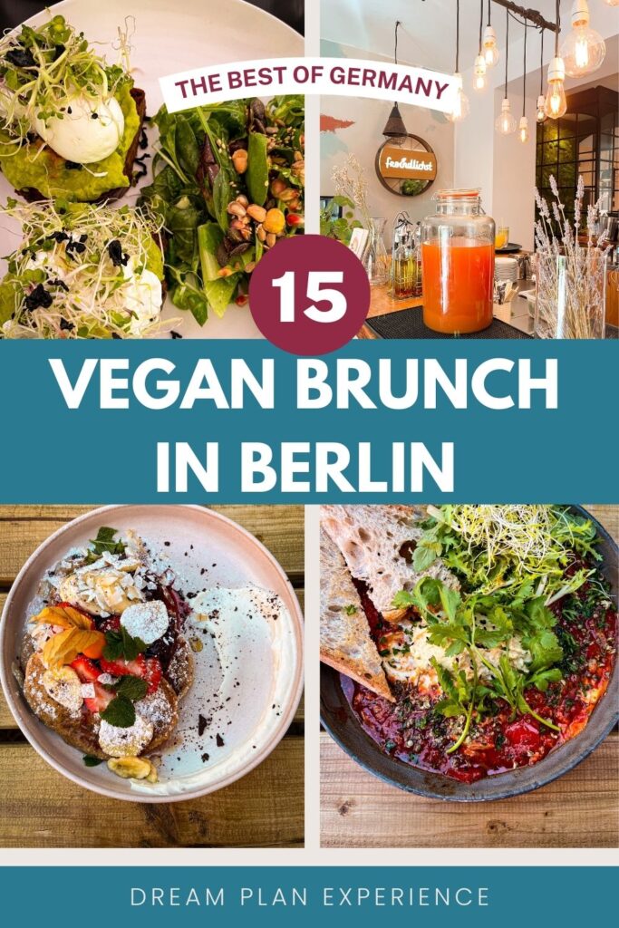 vegan breakfast in berlin showing eggs, pancakes 