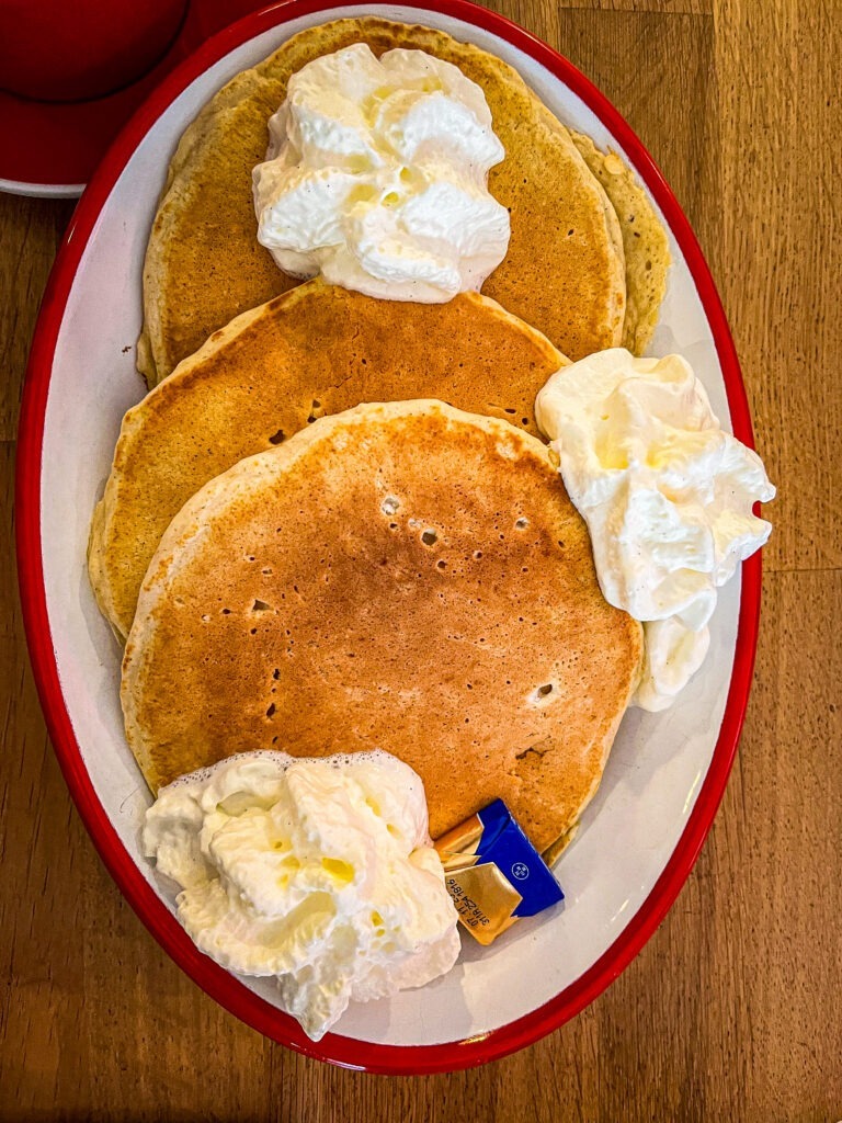 pancakes in english breakfast diner in berlin
