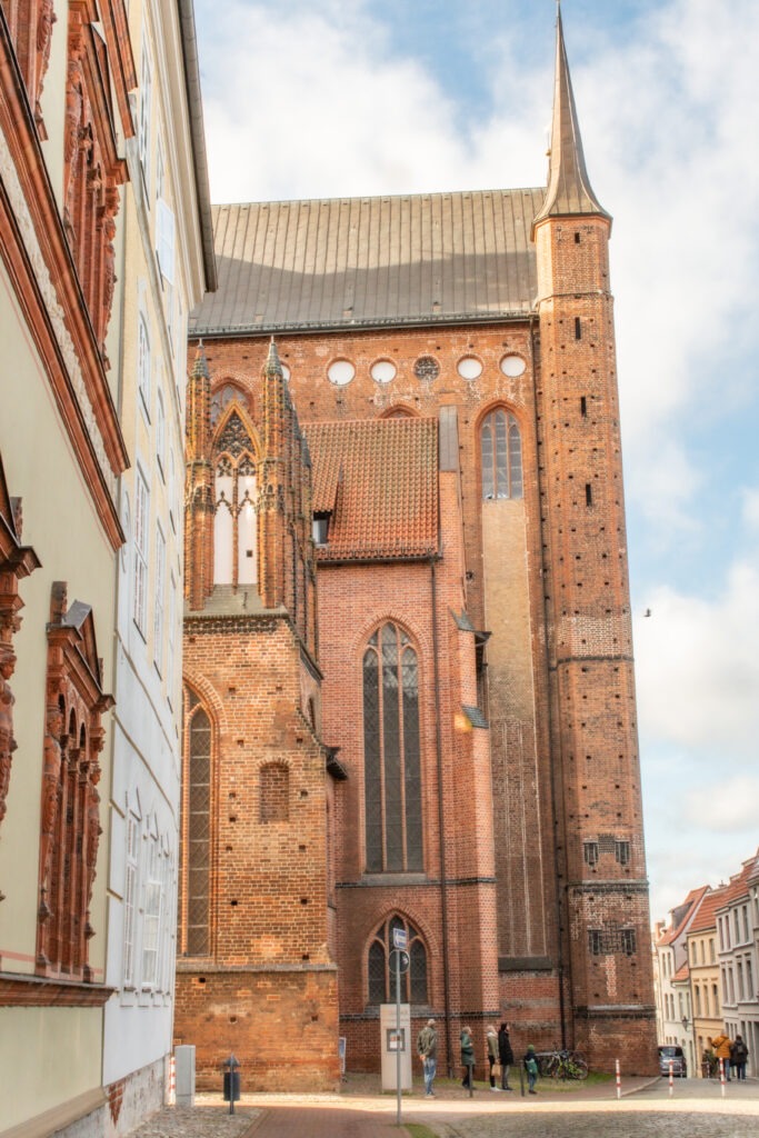 tall church in wismar germany