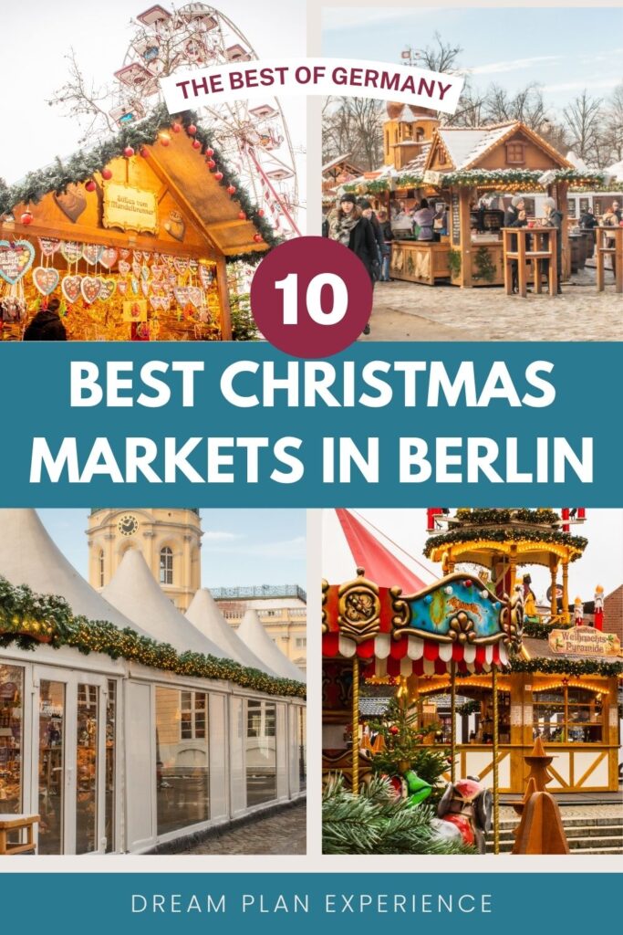 german christmas markets in berlin with wooden stalls for crafts and food