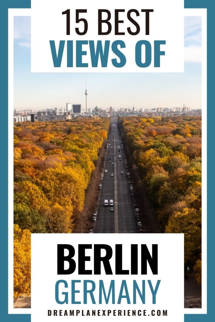 berlin views of road and trees on either side in autumn