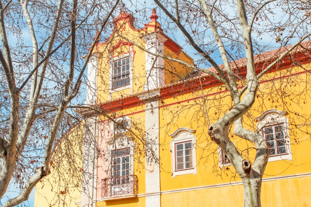 yellow building in best things to do in tavira portugal