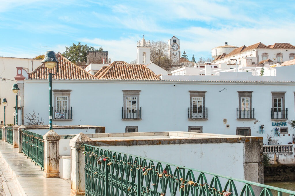 bridge with white buildings in tavira things to do