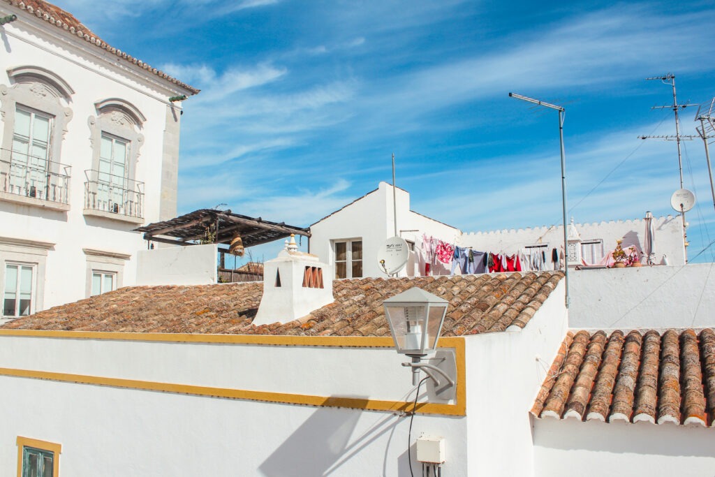 rooftops with laundry and buildings in best things to do in tavira portugal