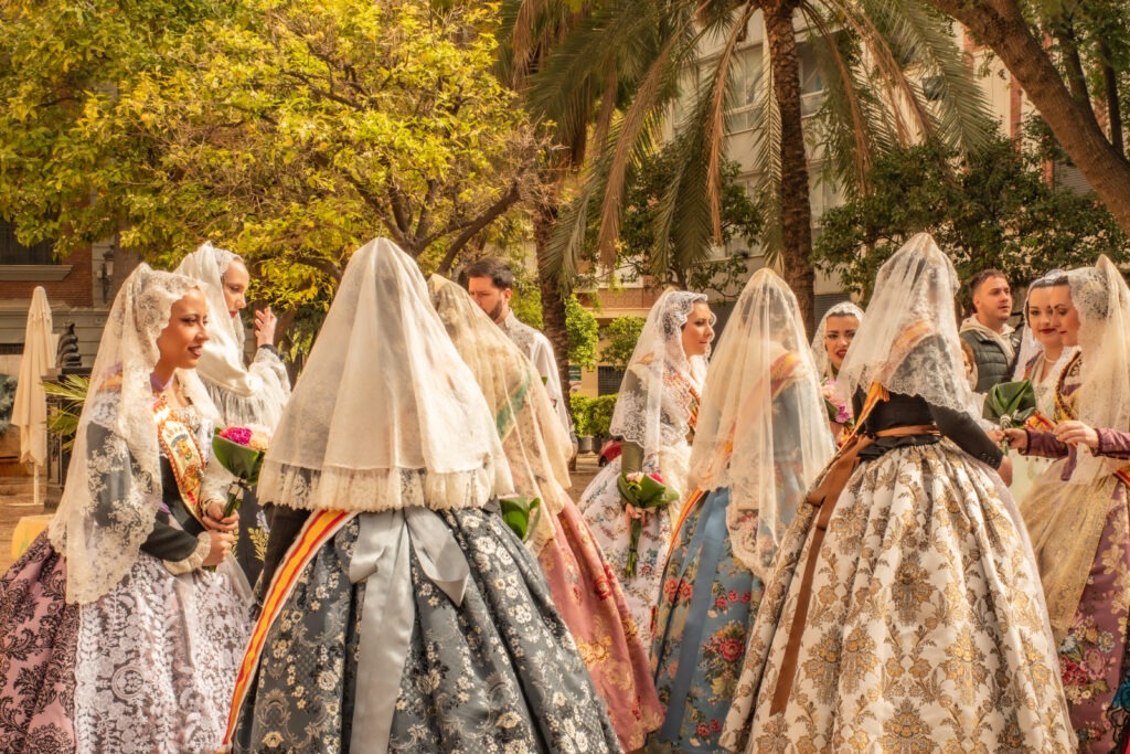 best time to visit valencia  spain is during fallas their festival in march with traditional costumes