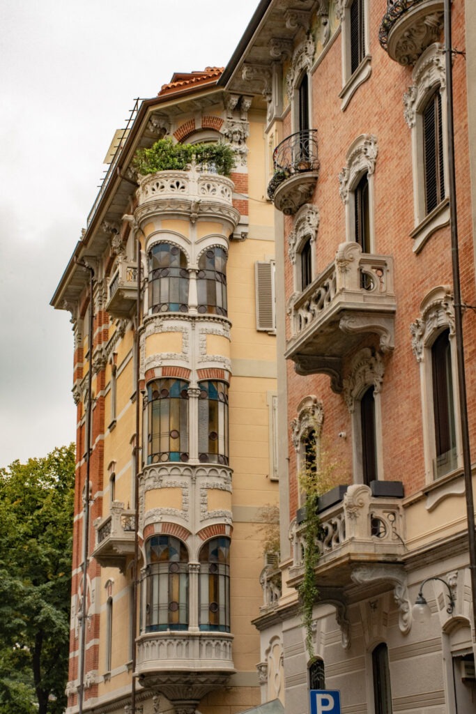 Art Nouveau in Turin: Where to Walk for Liberty Style 10 building in turin with art nouveau details in curved windows, balconies and moulding details