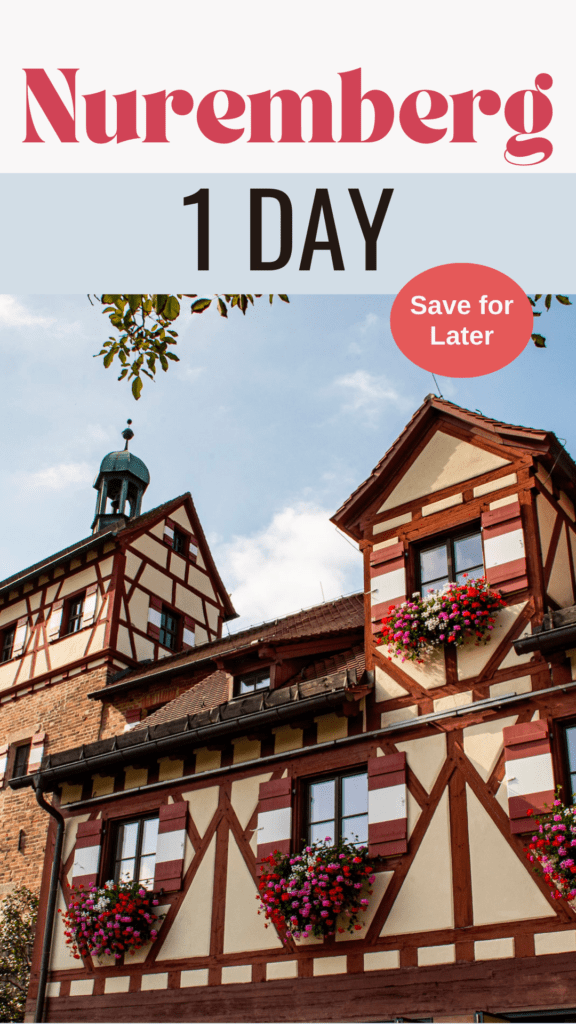 timberframe building with text that reads nuremberg 1 day