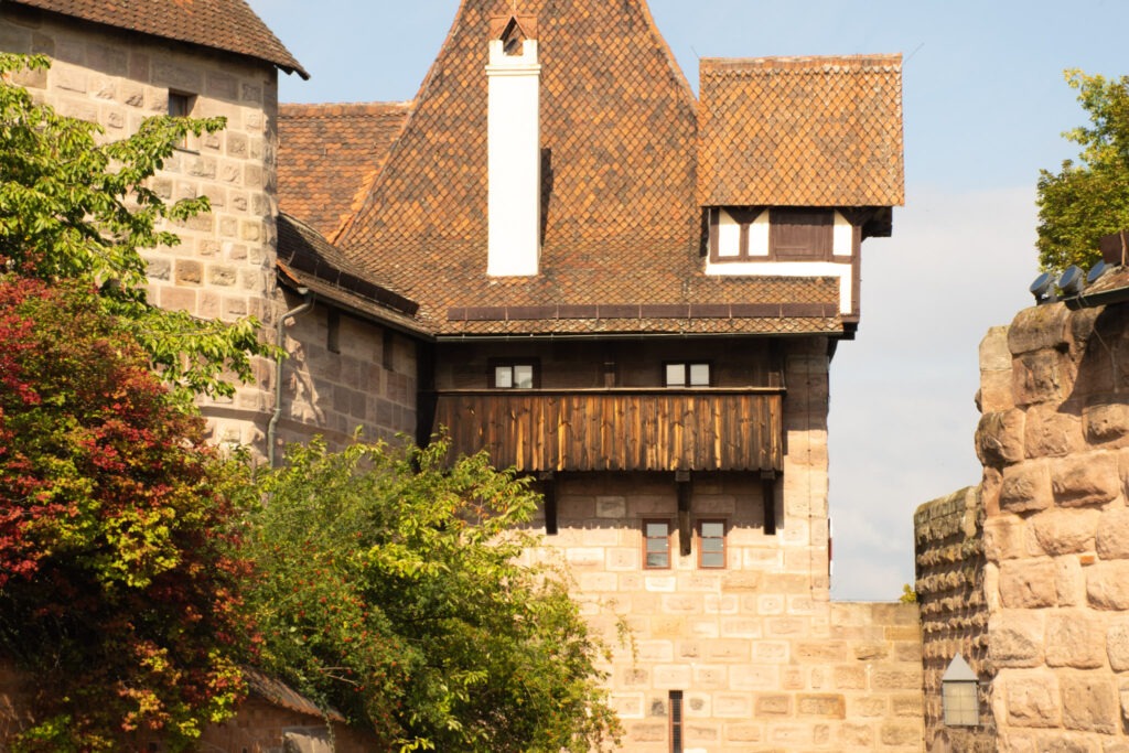 stone castle with tower on a visit in nuremberg in one day