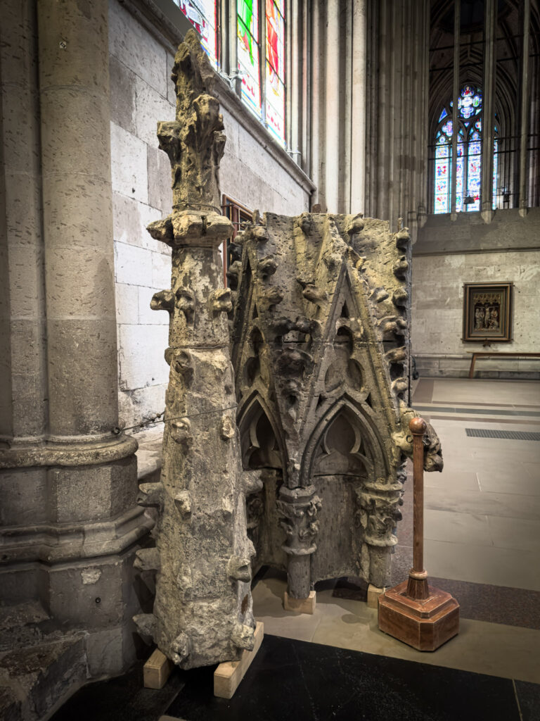 old relics from the cathedral in cologne