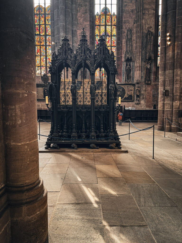 Top Nuremberg Attractions for Thoughtful Travellers 2 interior of a church with mausoleum of a famous bishop in nuremberg