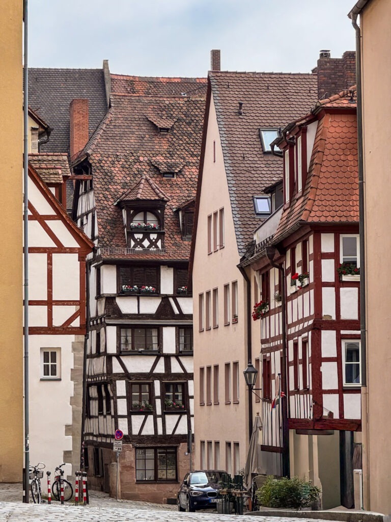 Top Nuremberg Attractions for Thoughtful Travellers 3 street corner with multiple timberframed buildings in nuremberg germany