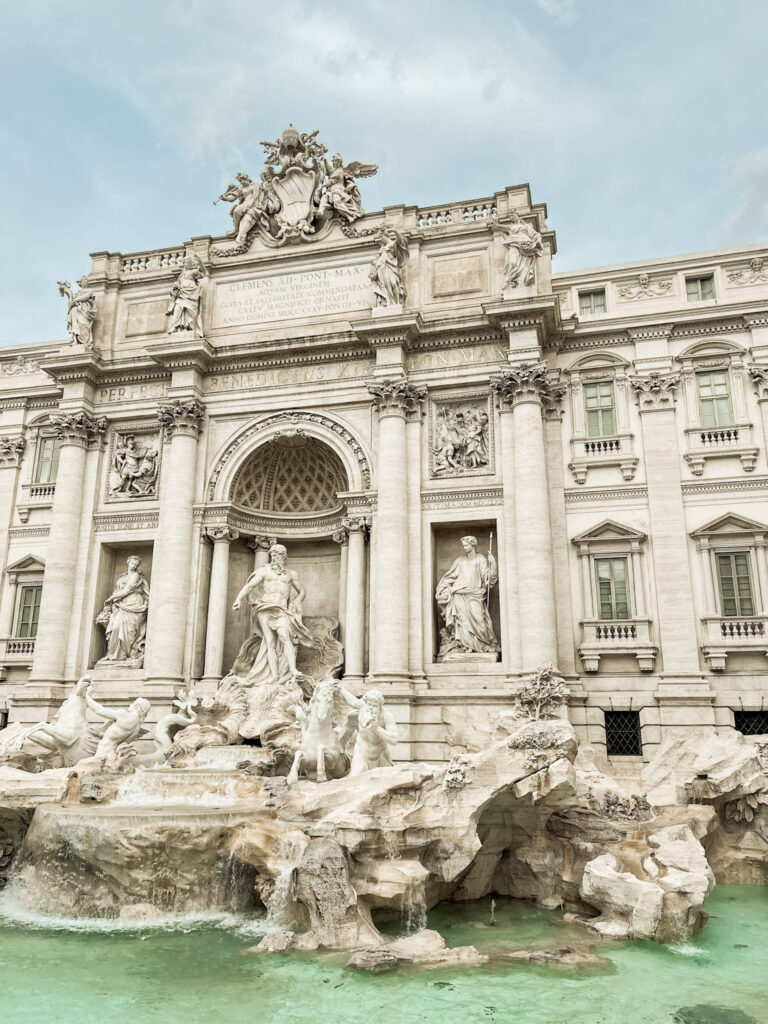 Trevi Fountain while on a 2 day Rome itinerary