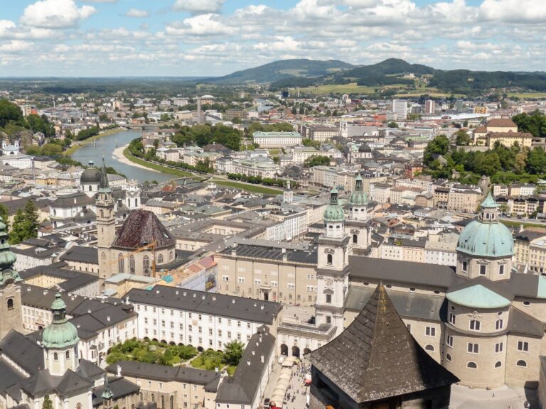 Views from the fortress of the Salzburg Austria
