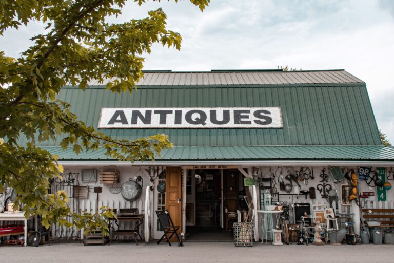 antiques in a barn