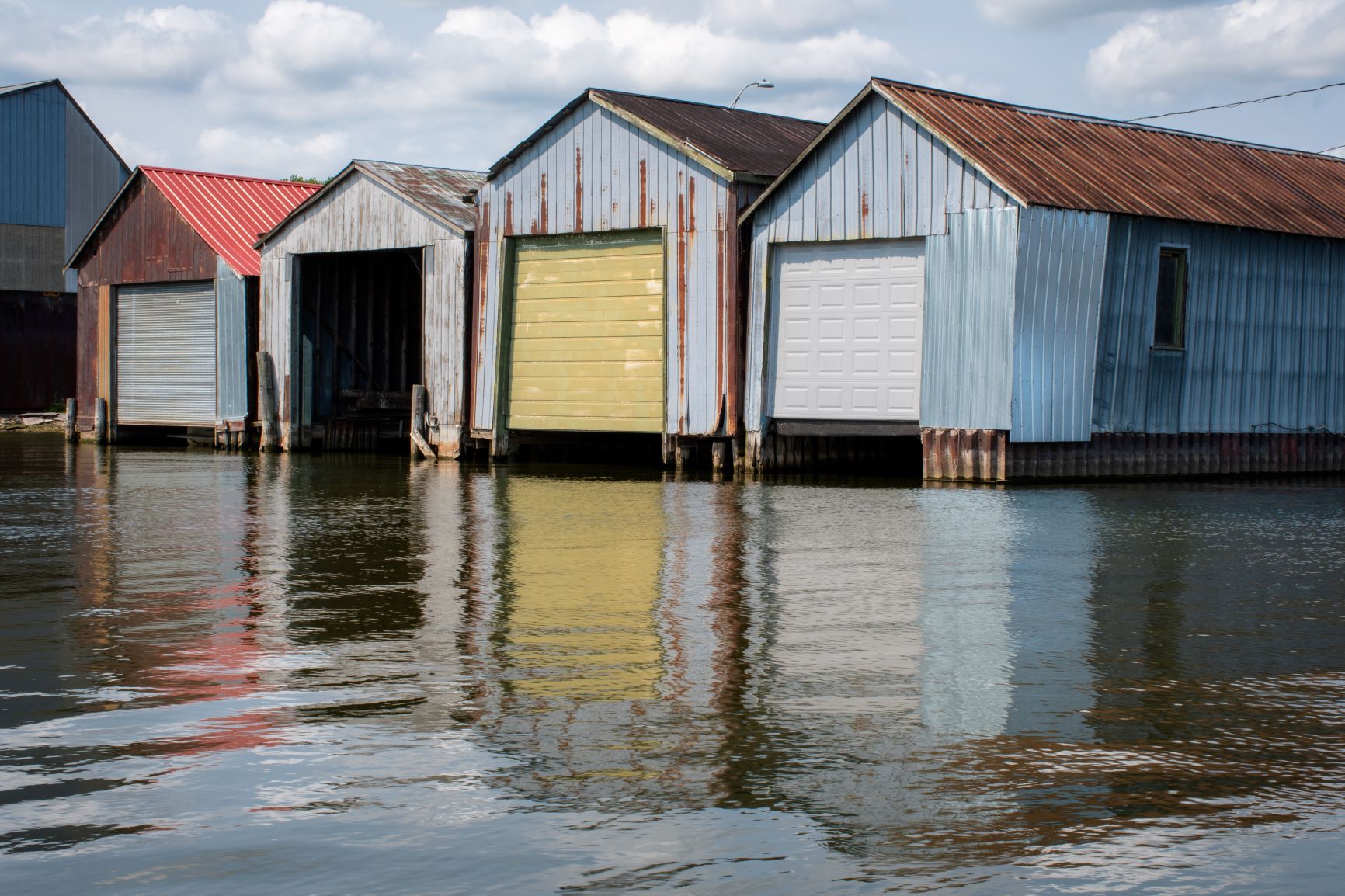 river with boat houses in Norfolk County 
