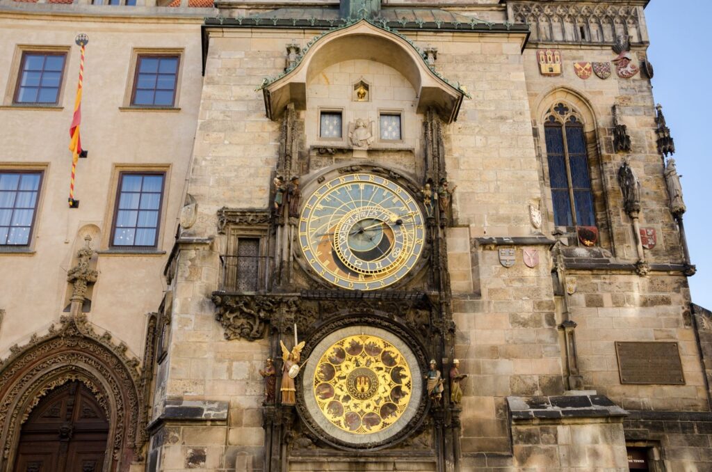 Astronomical Clock in Prague old town square