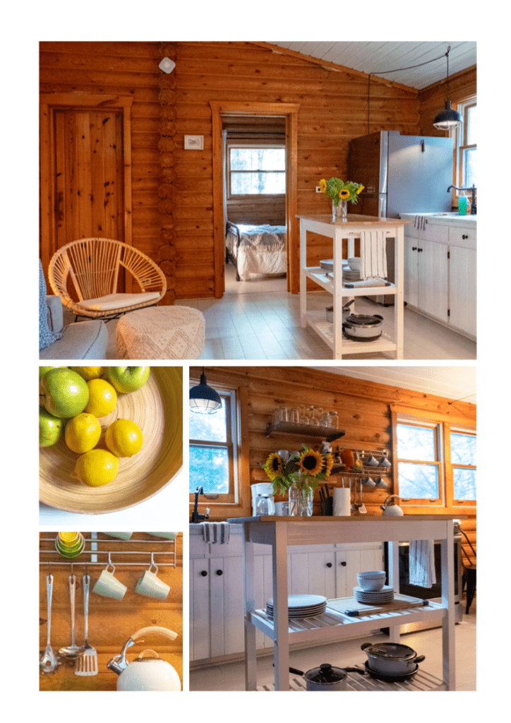Cranberry Cabins is a cottage rental through Airbnb. This cozy traditional log cabin nestled on a wooden lot in Dysart et al is close proximity to local attractions in Haliburton Highlands in Ontario.