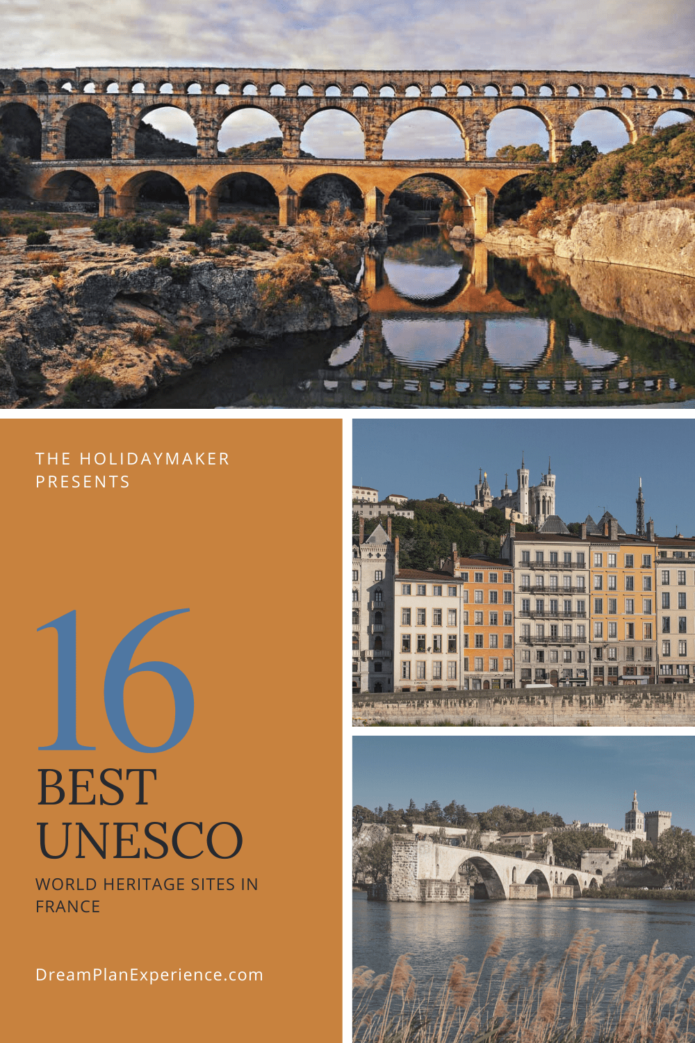 16 of the Best UNESCO World Heritage sites spread throughout France. #France