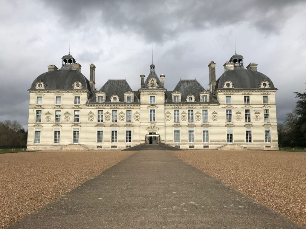 castle with gray sky listed as UNESCO world heritage sites France