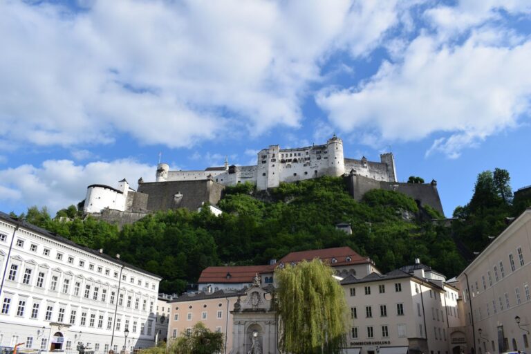 Views of the Salzburg Fortress. An easy day trip when you are in southeastern Bavaria
