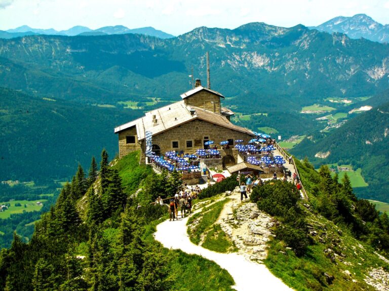 restaurant perched on mountain