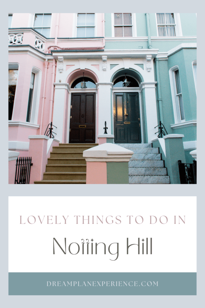 colourful houses in notting hill london