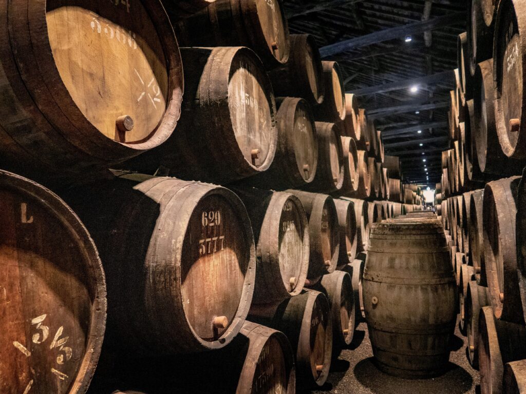 barrels of port wine on a wine tasting tour  from 3 days in Porto 