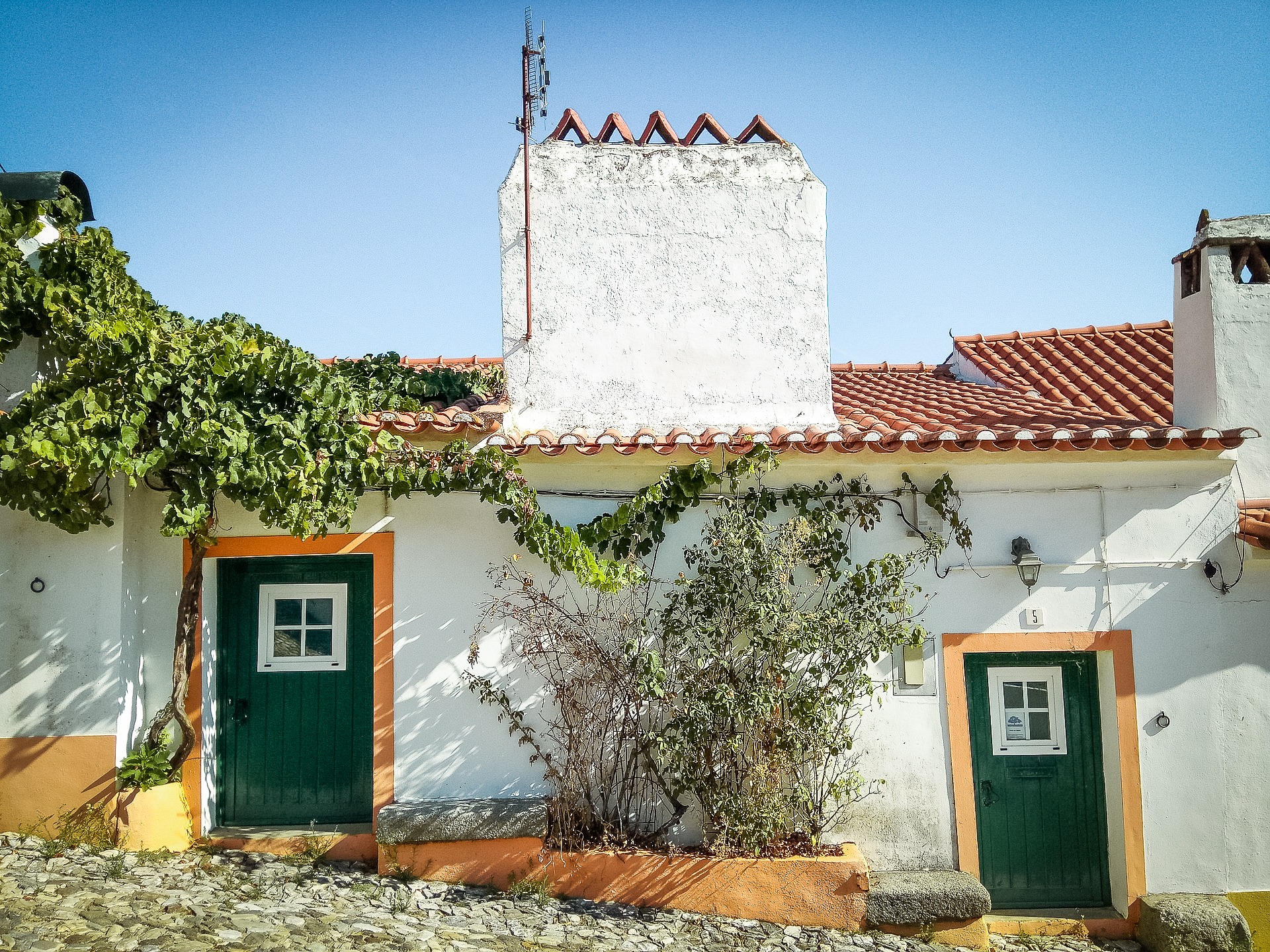 low white houses in alentejo portugal