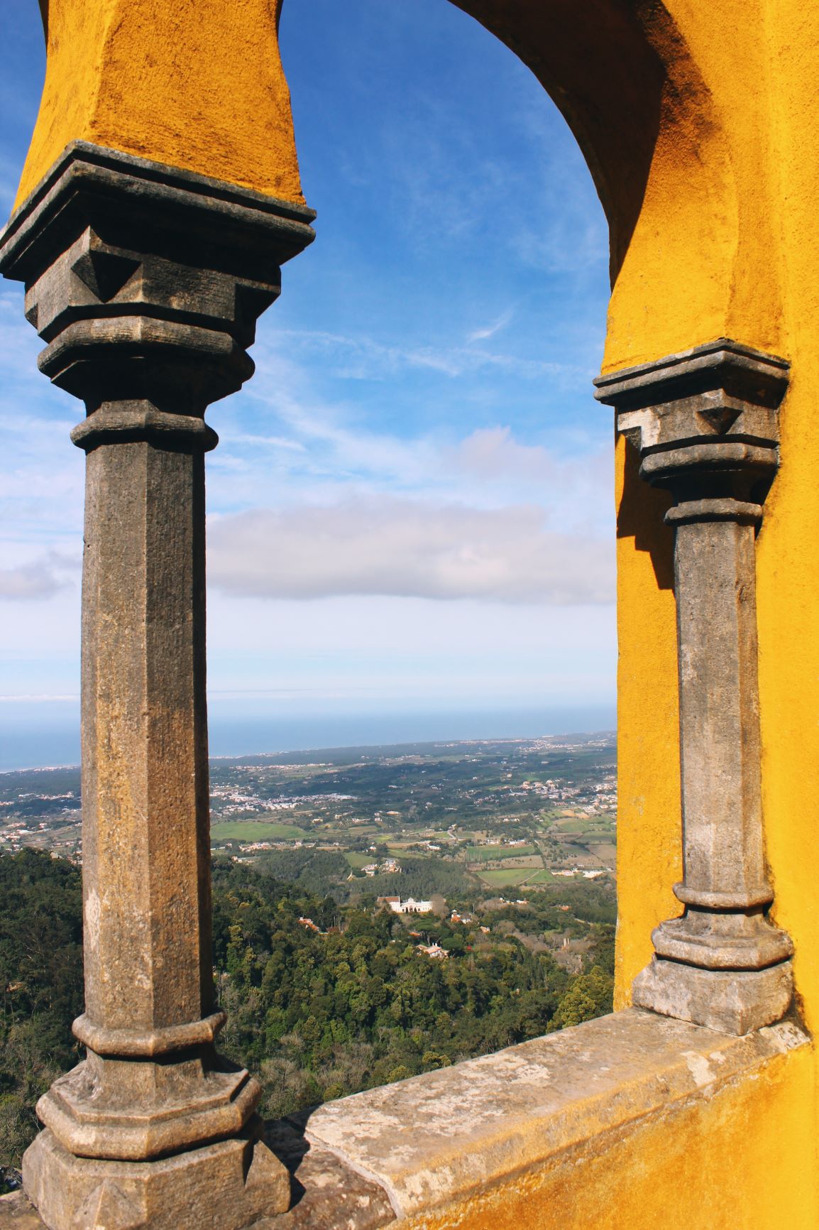 countryside view from Pena Palace Sintra