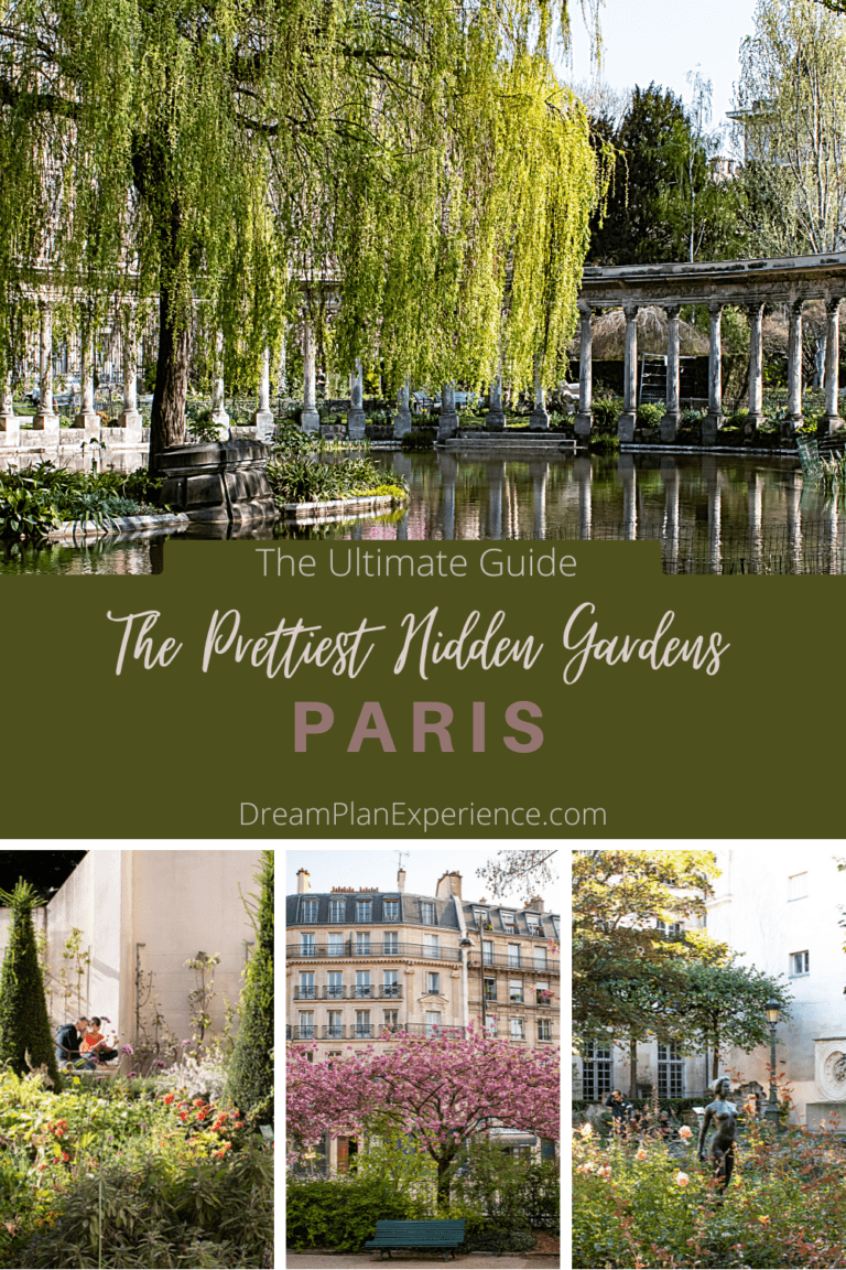 pretty paris parks with flowers and trees