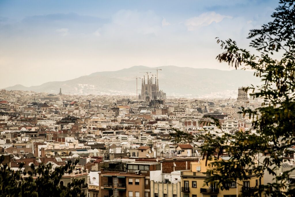 city view of barcelona on travel guide to spain